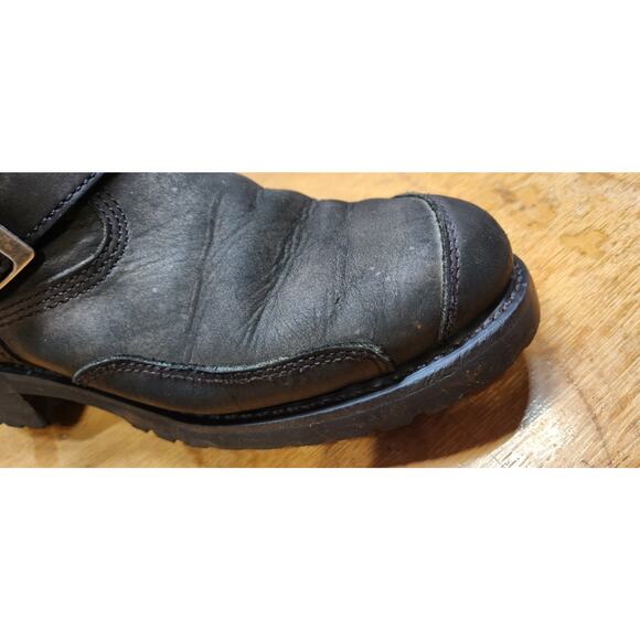 Harley-Davidson Dipstick Engineer Boots Men’s Black Leather Flame Logo main image 10